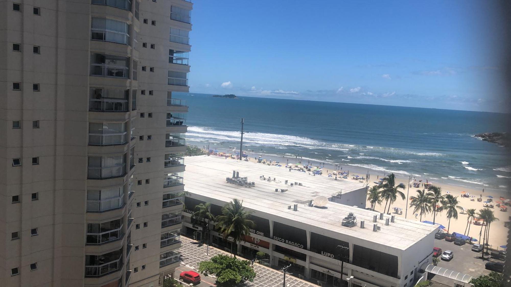 Guaruja Pitangueiras Apto Na Praia Exterior foto